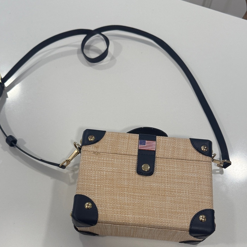 Mark and Graham Straw Crossbody Bag